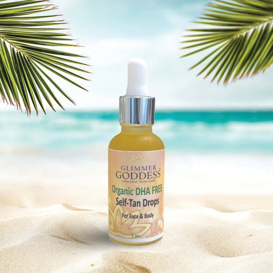 Organic DHA FREE Tanning Drops for Face & Body 1 oz.-1